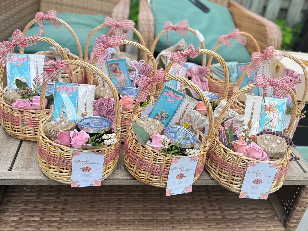 🌸 Pink Petals Rakhi Hamper
