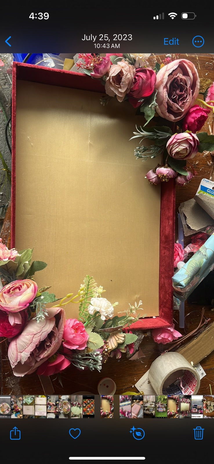 Velvet decorative Tray