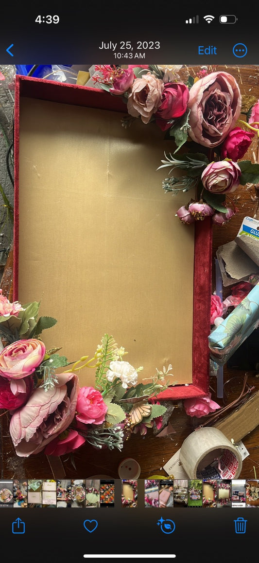 Velvet decorative Tray