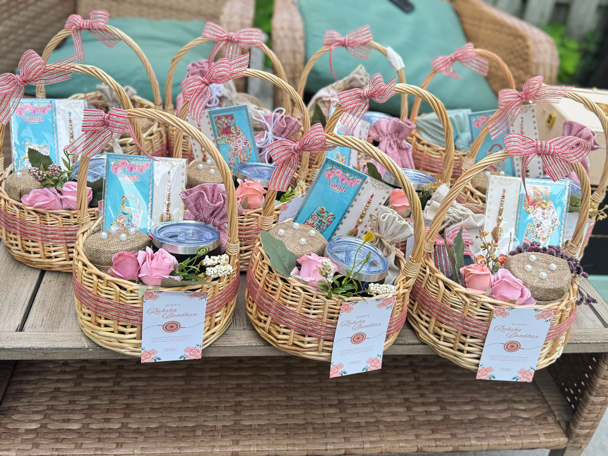 🌸 Pink Petals Rakhi Hamper