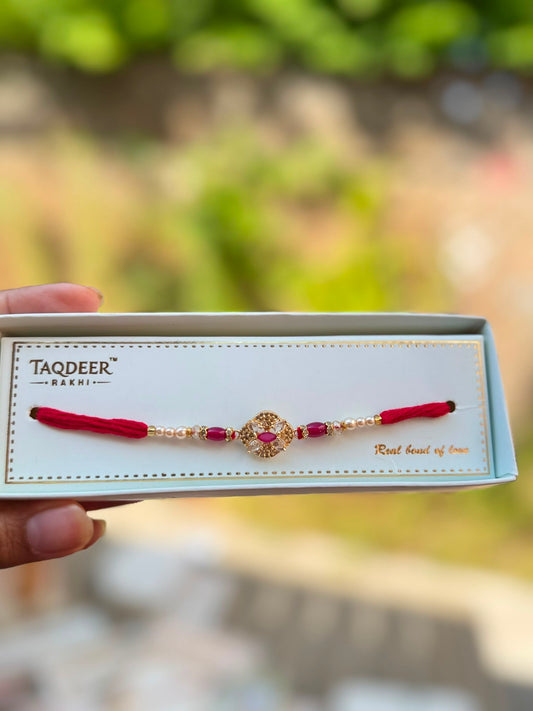 Red Crystal Bhai Rakhi✨🫶🏻