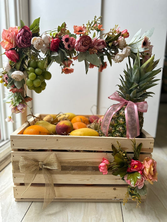 Wooden extra Large Crate with Handle