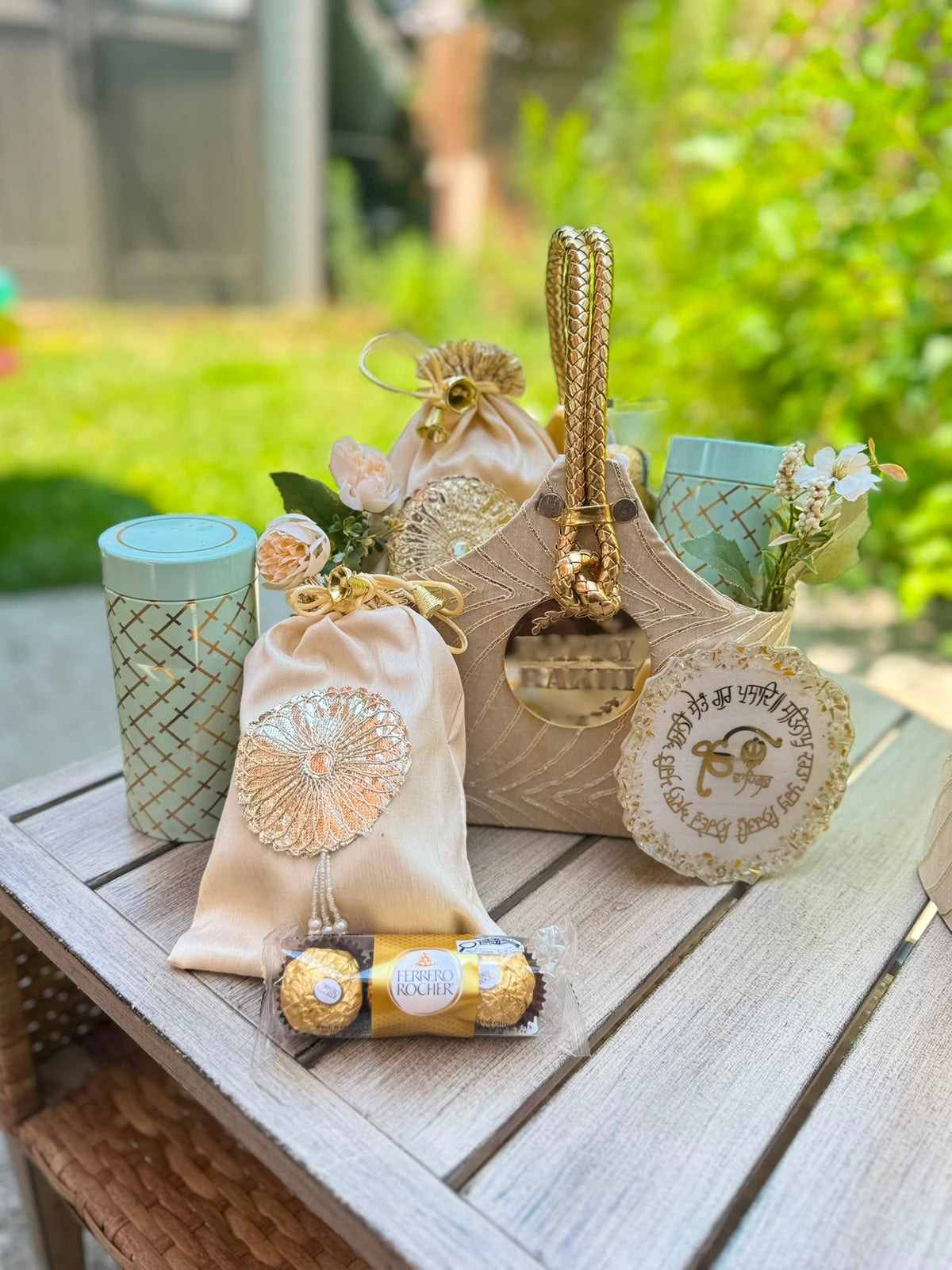 Golden Grace Rakhi Basket 2✨