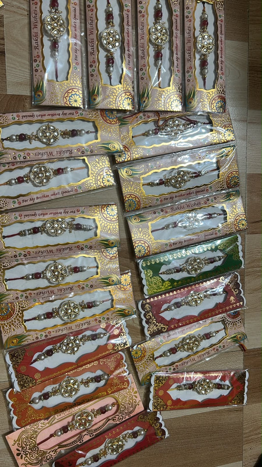 Pearl kundan Rakhi✨