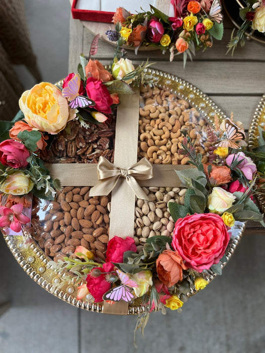 Dry Fruit Tray Medium (Gold)