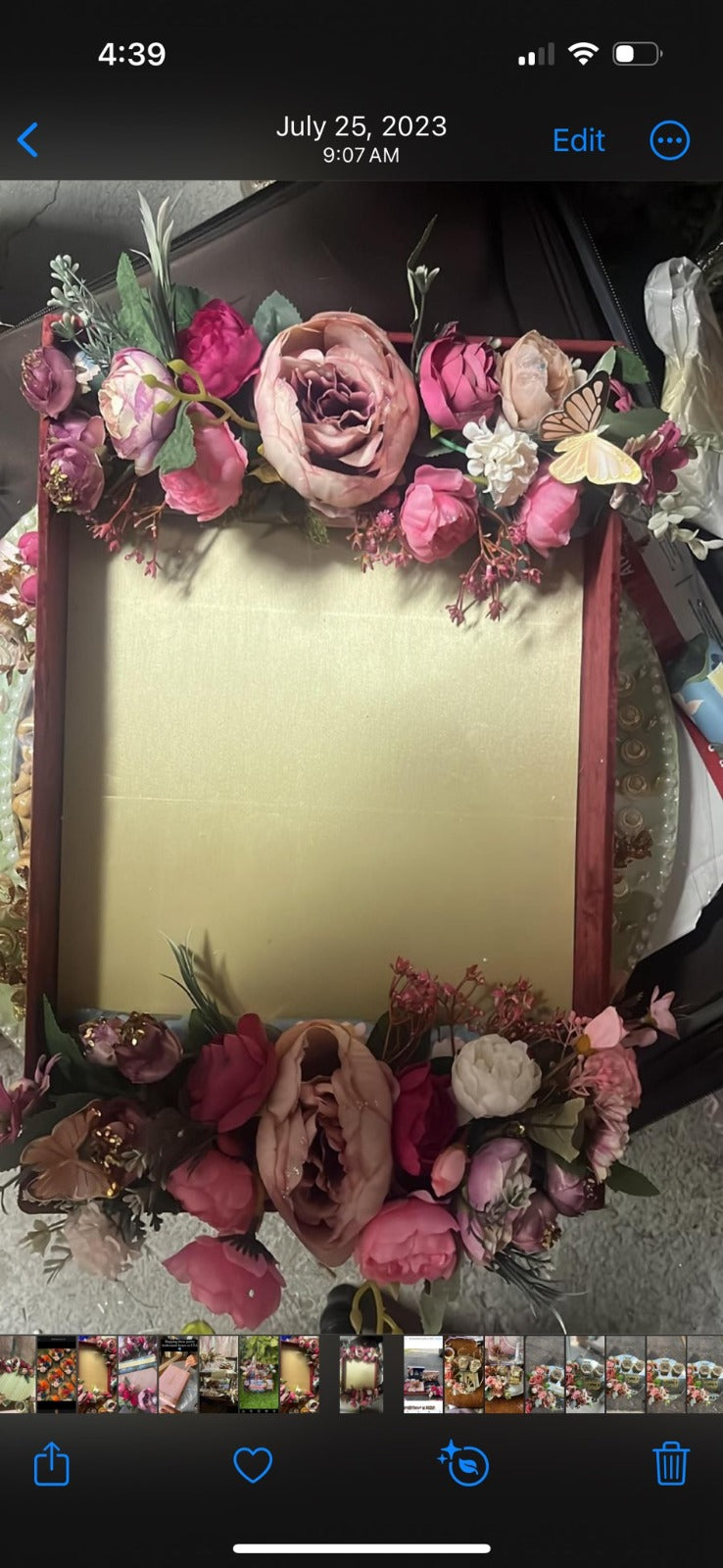 Velvet decorative Tray