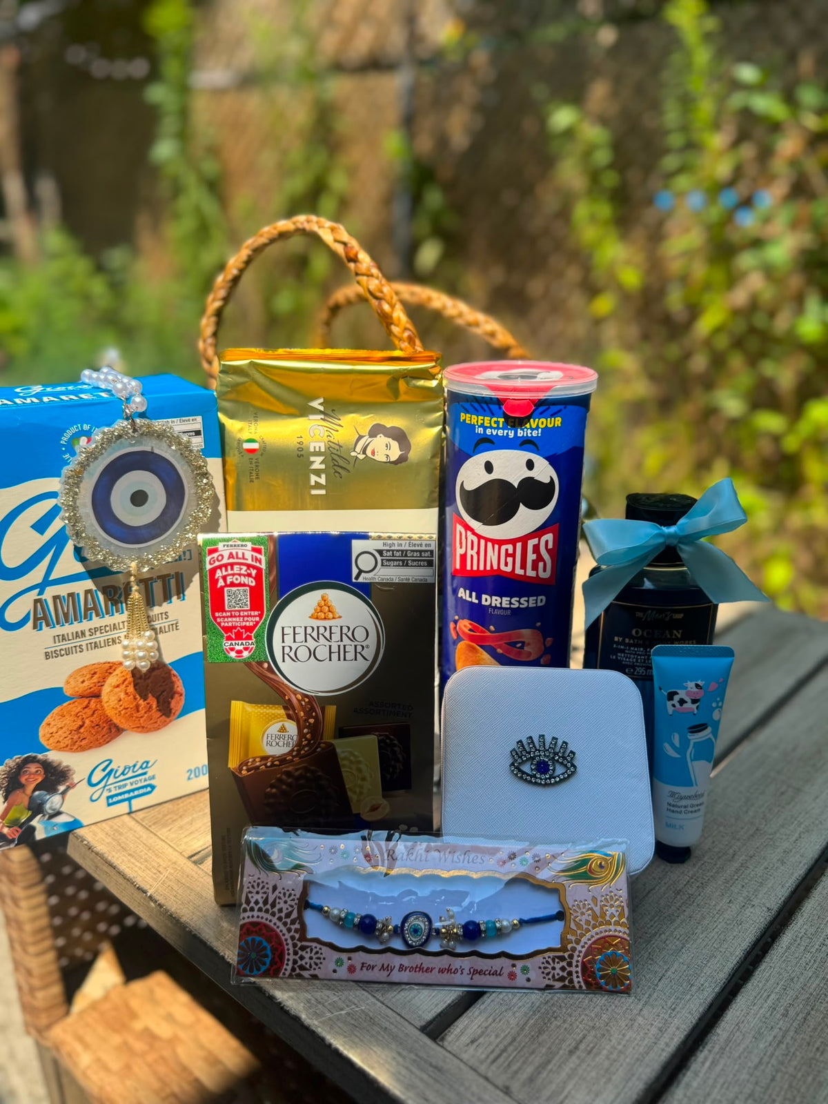 Nazar Na Lage 🧿- Bhai & Bhabhi Rakhi Basket