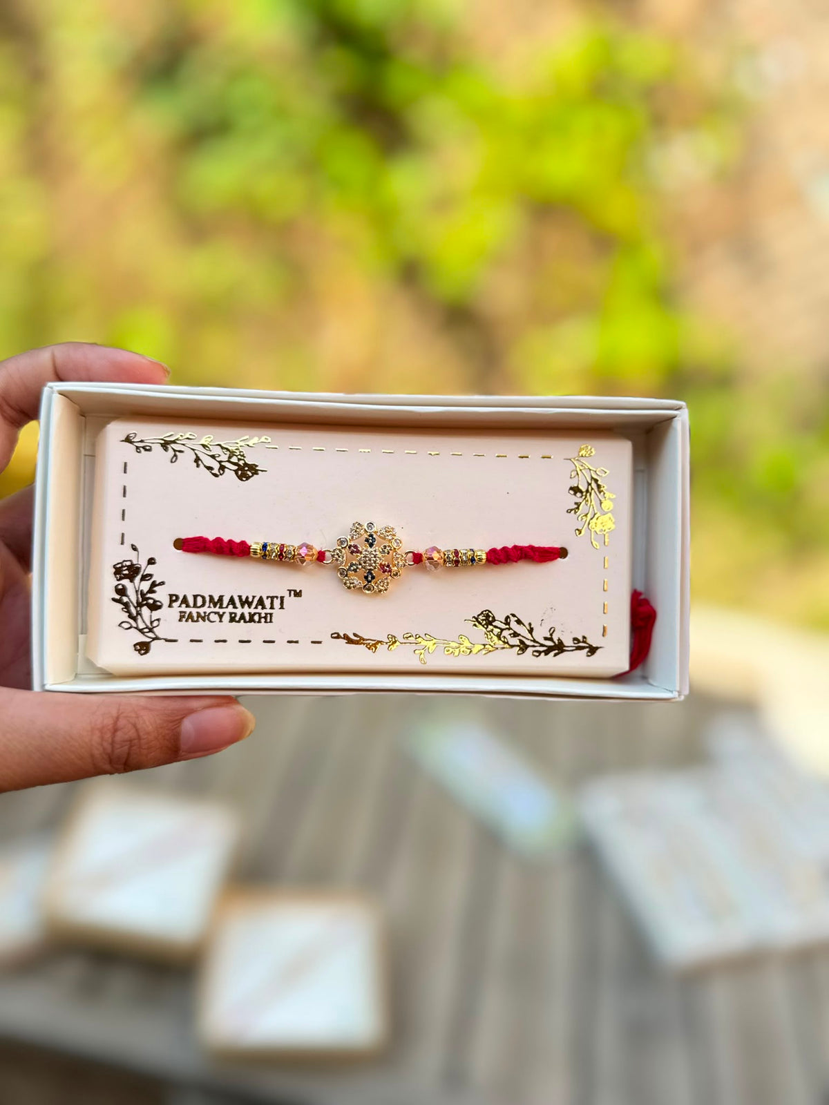 Regal Charm Rakhi ✨