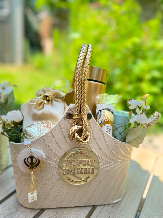 Golden Grace Rakhi Basket ✨