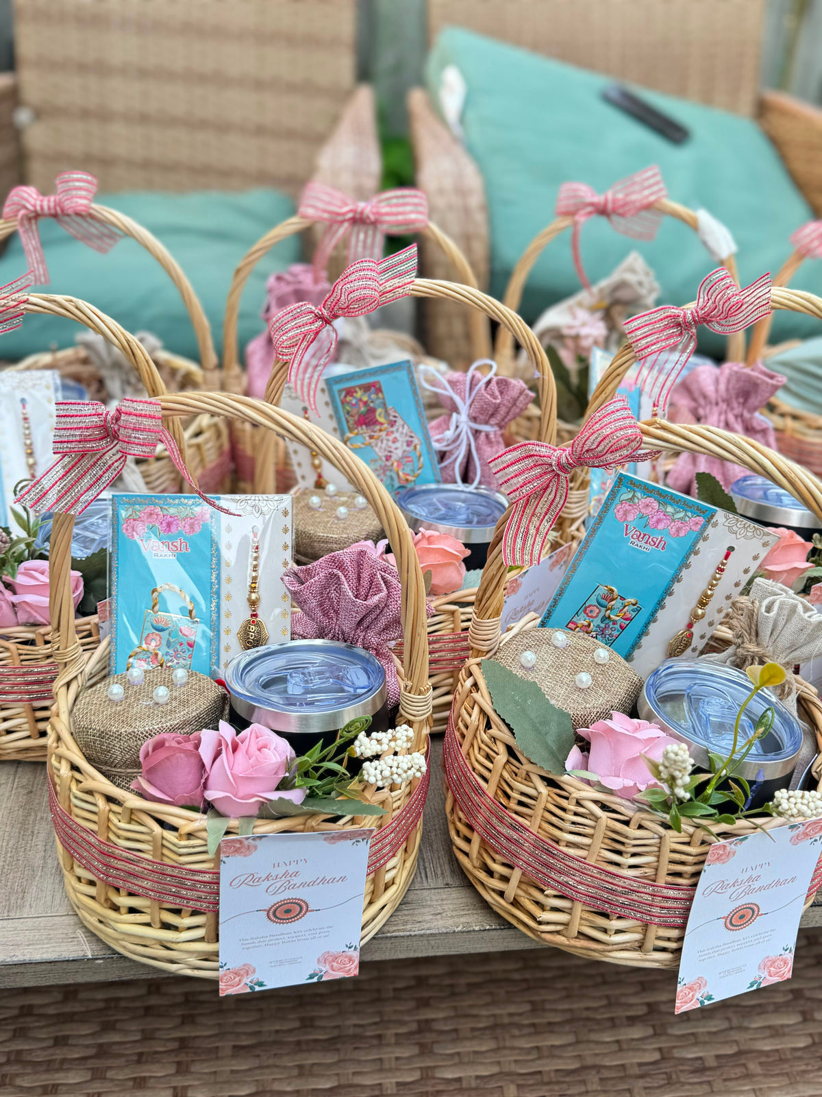 🌸 Pink Petals Rakhi Hamper